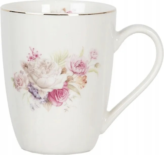Porcelán bögre Barátságos rózsák 330 ml