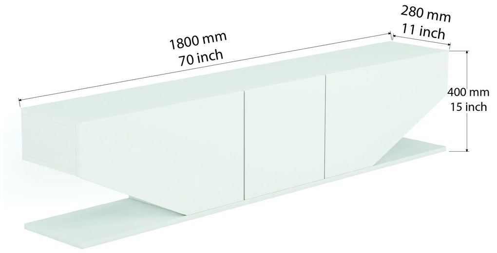 TV asztal/Szekrény Digina (fehér)  . 1102075