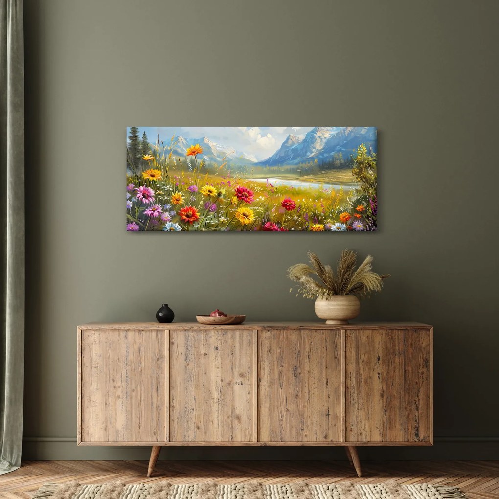 Kép - Festett táj (120x50 cm)