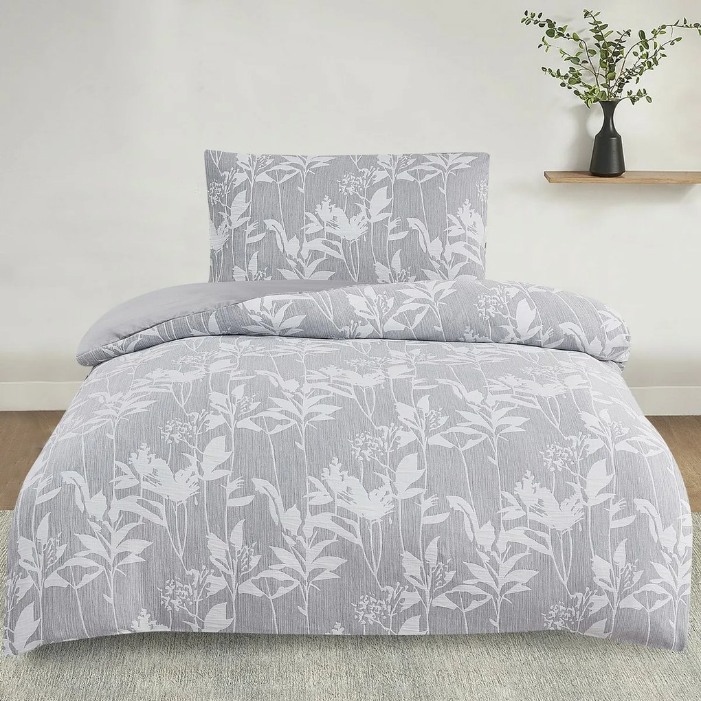 Alabama szürke jacquard ágynemű, 140 x 200 cm, 70 x 90 cm