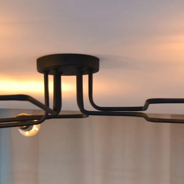 LED Felületre szerelhető csillár TUBE 6xE27/15W/230V