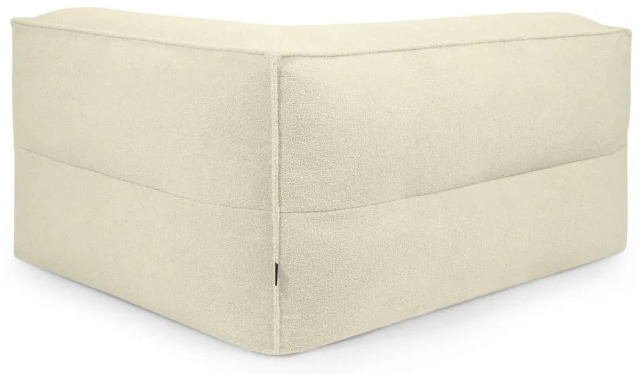 Barna buklé babzsákfotel Mass Corner 150 Left – SLOWDOWN