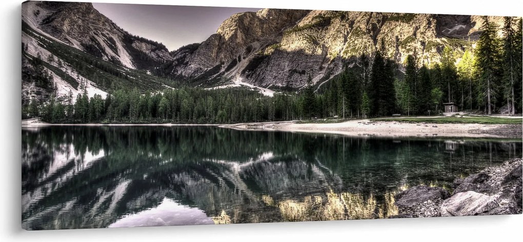 Tó a hegyekben képe (120x50 cm)