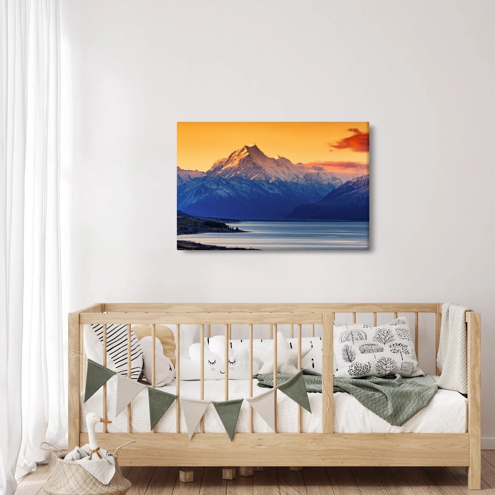 Kép - Pukaki-tó (90x60 cm)