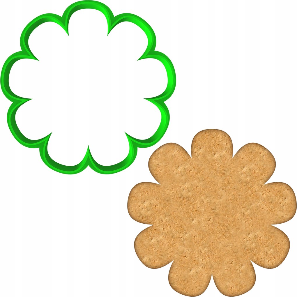 Húsvéti Forma Mézeskalács lyukasztó Húsvét Valentin Nap Virág