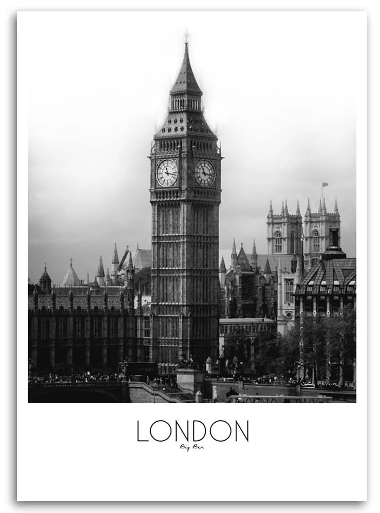 Gario Vászonkép London - Big Ben Méret: 60 x 90 cm