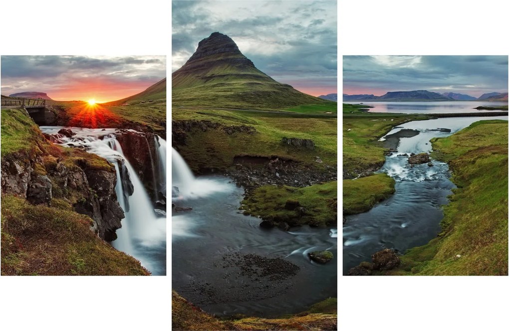 Kép - Kirkjufell naplementében (90x60 cm)