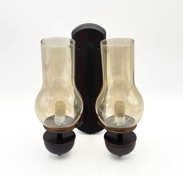 Brilagi - LED Fali lámpa COTTAGE 2xE14/40W/230V bükkfa/barna