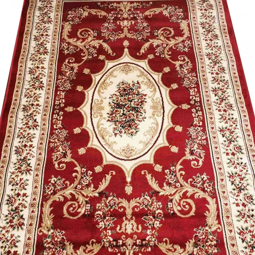 Gótika Nagyméretű Klasszikus Szőnyeg 200 x 300 cm Bordó