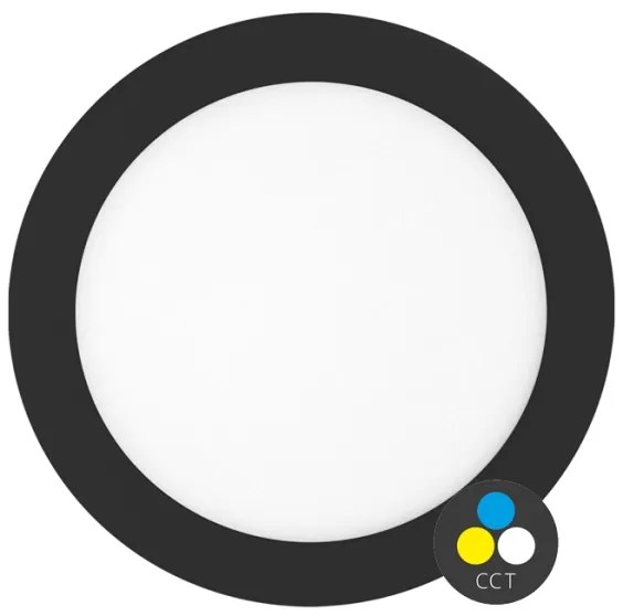 Ecolite LED-WSL-CCT/25W/CR- LED Beépíthető lámpa LADA LED/25W/230V IP44 fekete