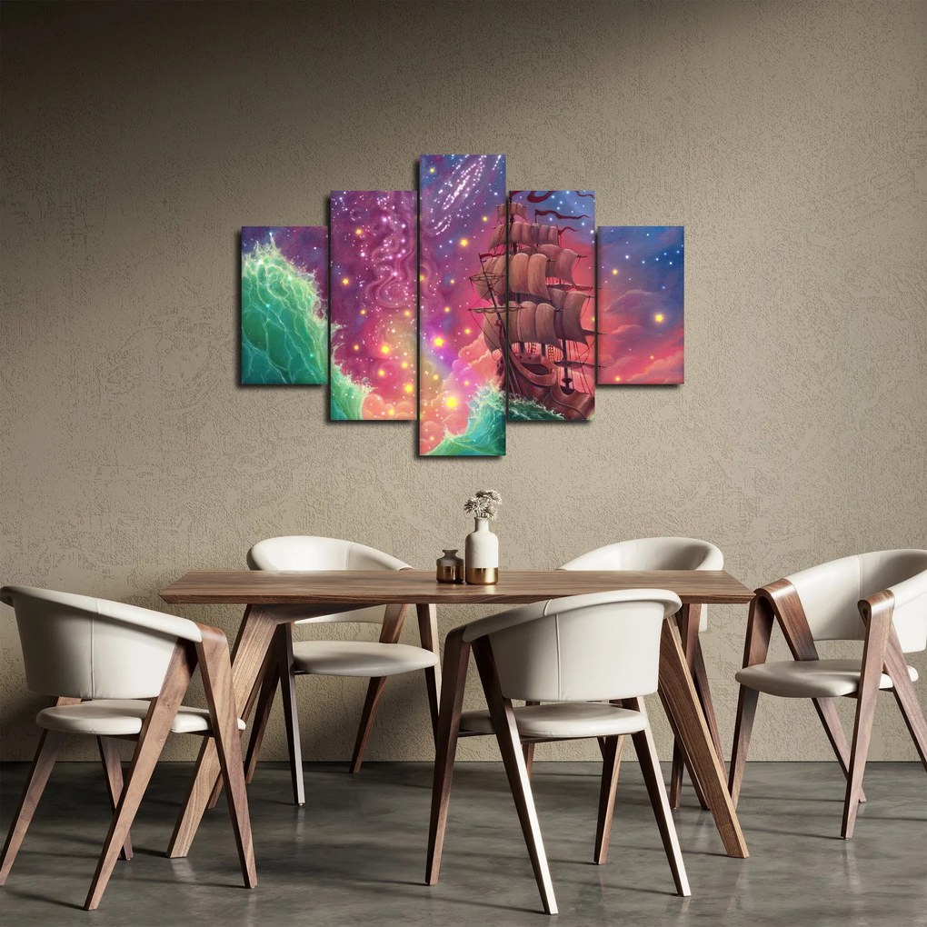 Kép - Hajó űr égbolttal (150x105 cm)