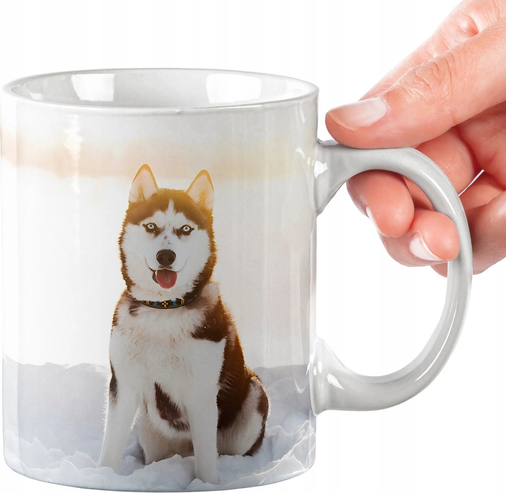 Bögre Husky Kutya Bögre Kiváló Minőség Ajándék Szöveg