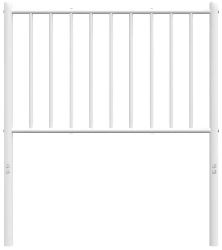 fehér fém fejtámla 80 cm