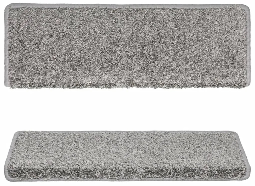 10 db szürke lépcsőszőnyeg 65x21x4 cm