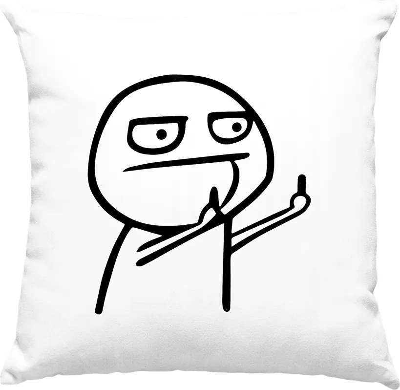 Fu*k Mém párna Vicces 2 Fehér