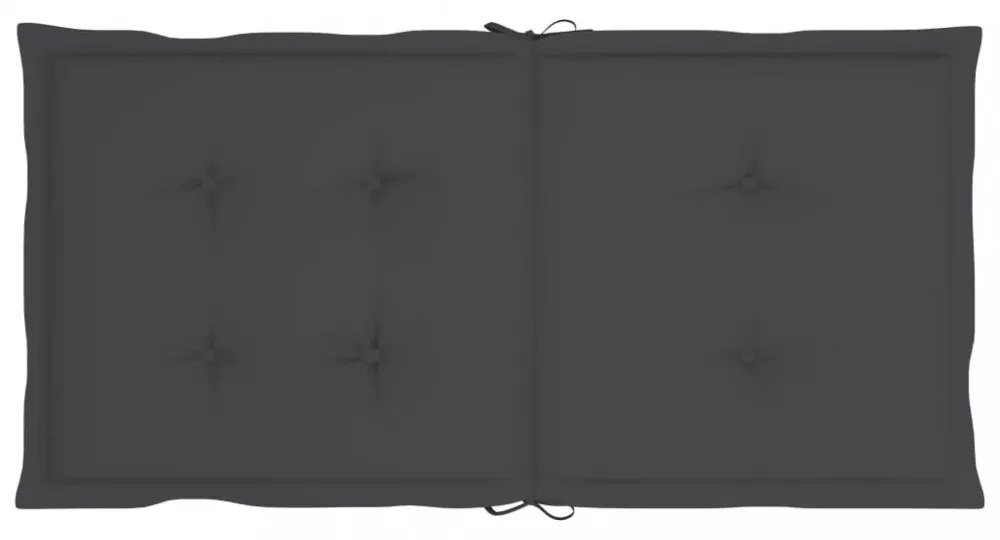 6 db antracit oxford szövet háttámlás székpárna