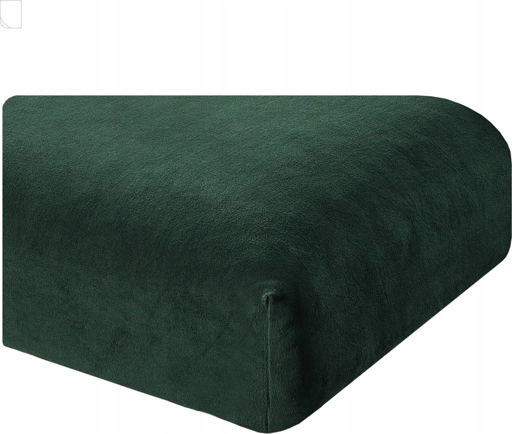 Polár Lepedő Plüss Puha Maci Gumis 90x200 Zöld