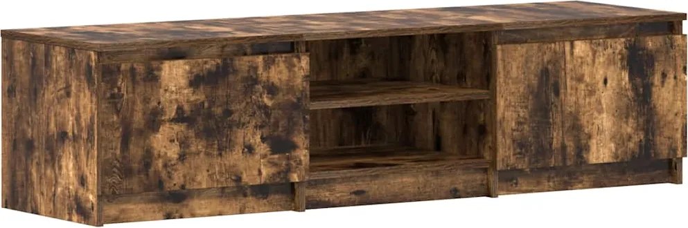 vidaXL füstös tölgy színű szerelt fa TV-szekrény 140 x 40 x 35,5 cm