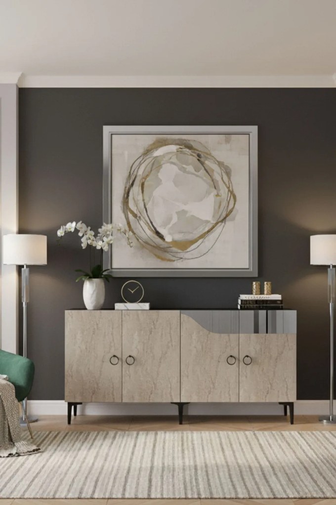 Gama 150 - White, Travertine, Silver