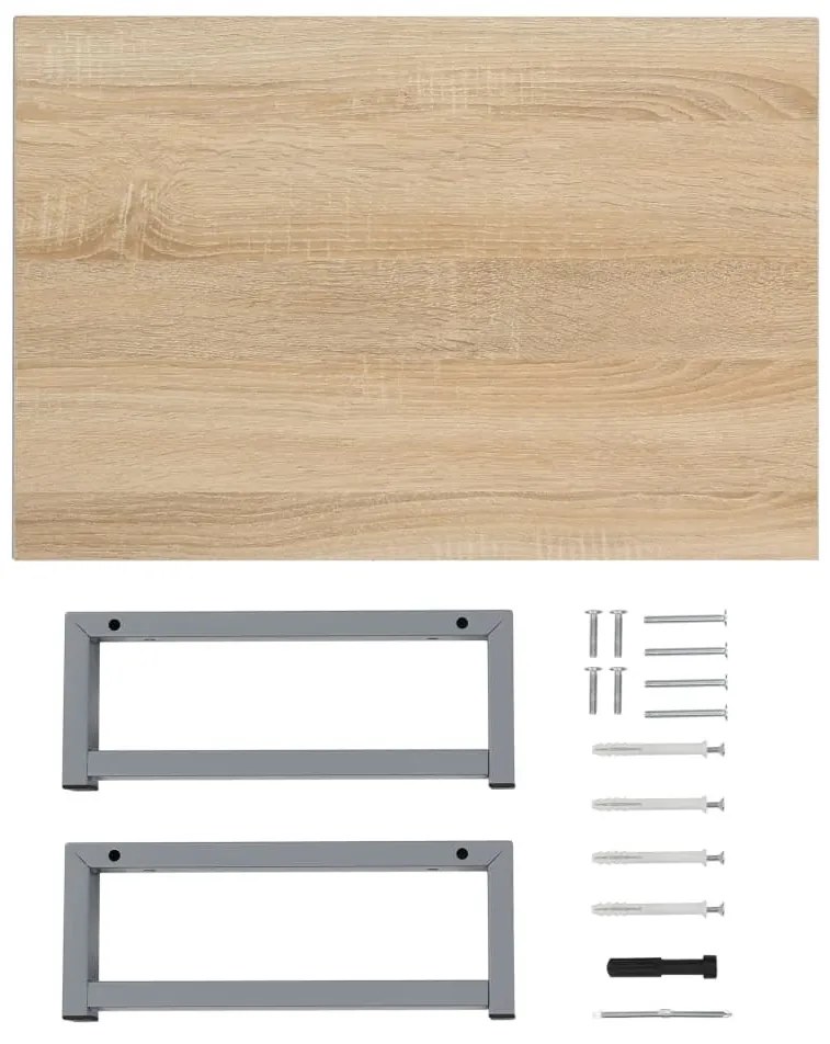 tölgy-színű fürdőszobai bútor 60 x 40 x 16,3 cm