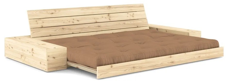 Barna kinyitható kanapé 244 cm Base – Karup Design