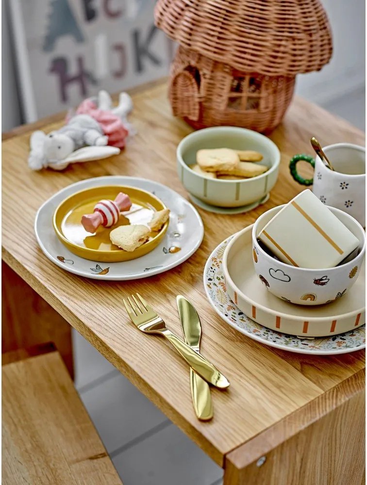 Kőedény gyerek étkészlet 3 db-os Agnes – Bloomingville Mini