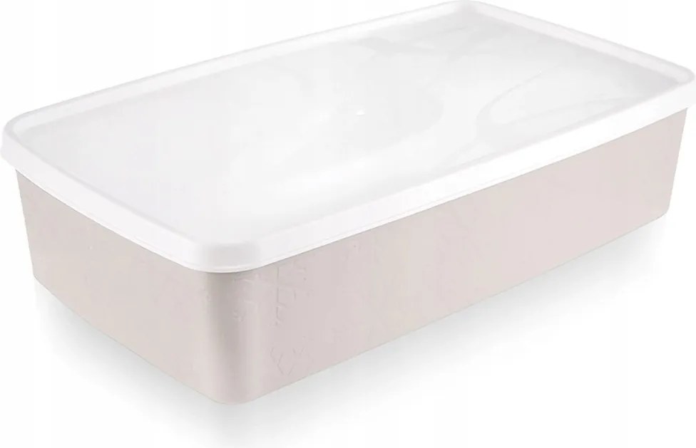 Ételtároló doboz fedéllel Bézs 2 L Orion