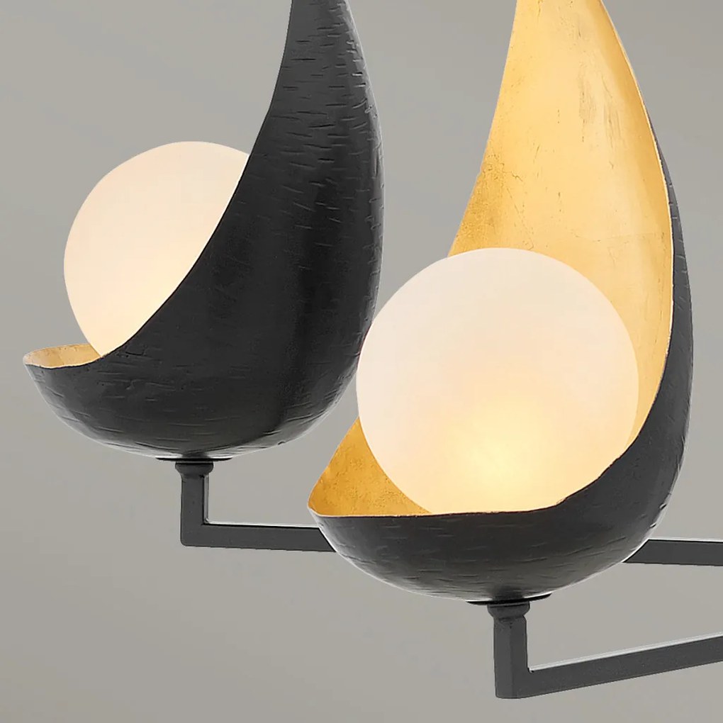 ELSTEAD QN-REN5 REN Modern Csillár Fekete, Arany G9 IP20