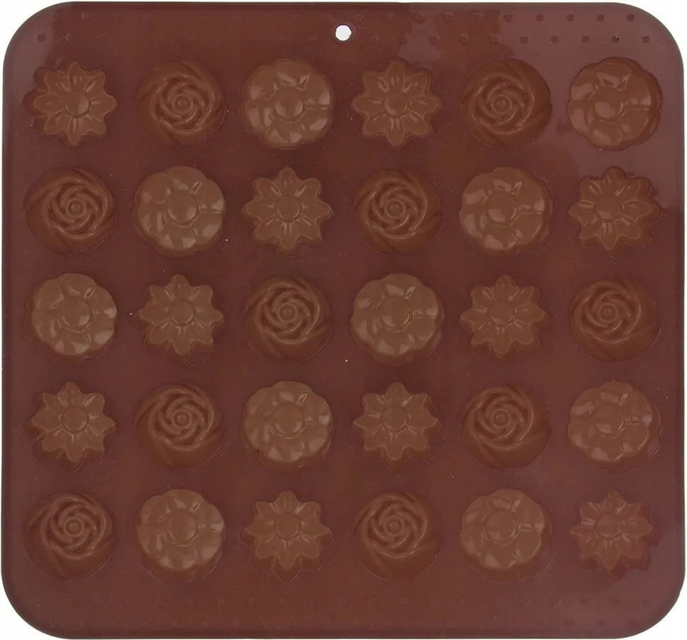 Szilikon forma praliné csokoládé keksz sütés