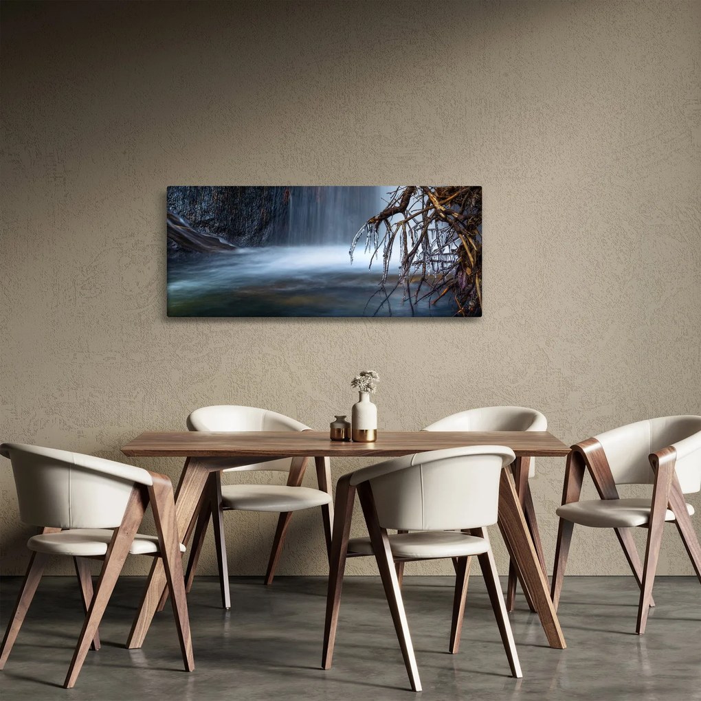 Egy téli lagúna képe (120x50 cm)