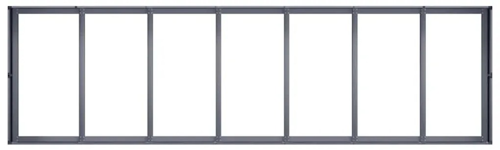 vidaXL antracitszürke acél növénytartó 280x80x40 cm
