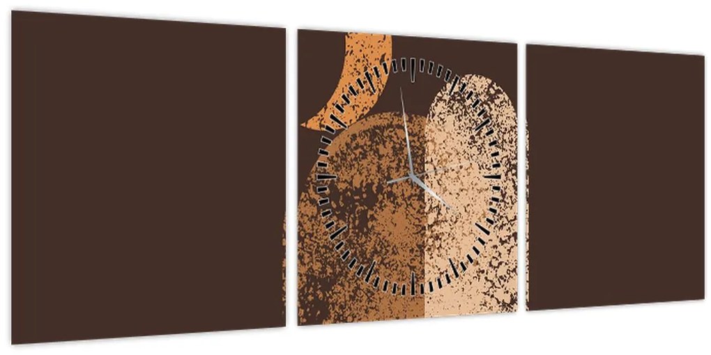 Kép - Narancssárga ívek N⁰2 (órával) (90x30 cm)