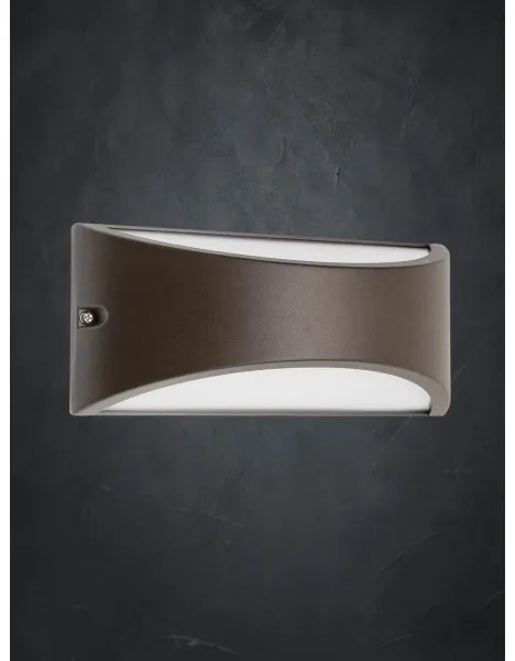 Redo 90192 - LED Kültéri fali lámpa SCUDO LED/10W/230V 3000K IP54 barna