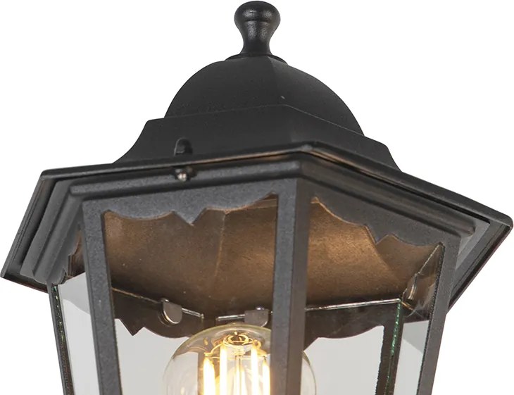 Vidéki kültéri lámpa fekete IP44 - New Orleans 3