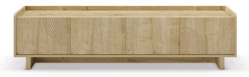 Natúr színű TV-állvány tölgyfa dekorral 180x45x40 cm Daira – Marckeric