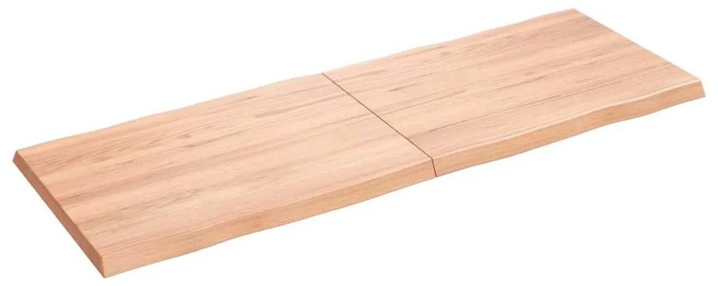 világosbarna kezelt tömör asztallap 140x50x(2-4) cm