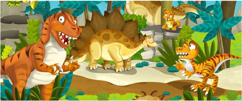 Kép - dinoszaurusz (120x50 cm)