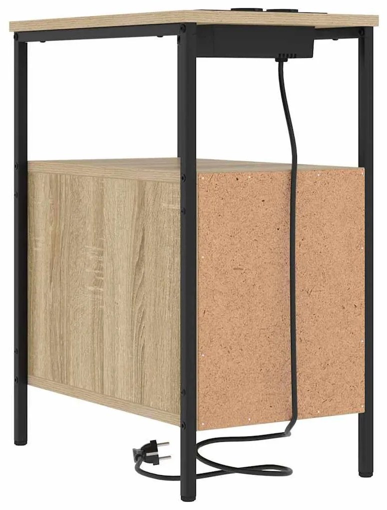 Éjjeli Szekrények 2 pcs sonoma tölgy 30 x 48 x 61 cm Faanyag