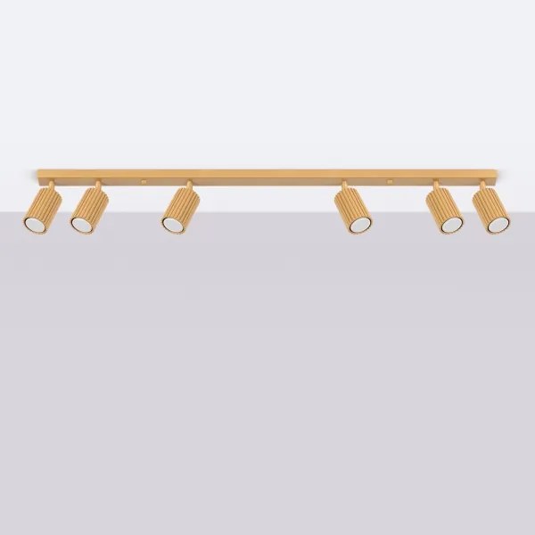 Sollux SL.1566 - Spotlámpa KARBON 6xGU10/10W/230V arany