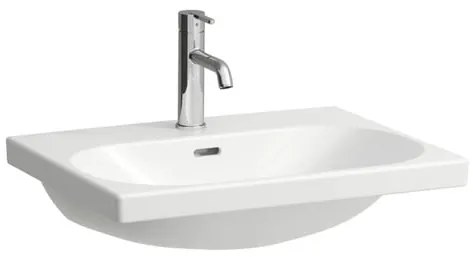 Laufen Lua mosdótál 60x46 cm fehér fényes felülettel akkumulátor lyuk középen H8100830001041