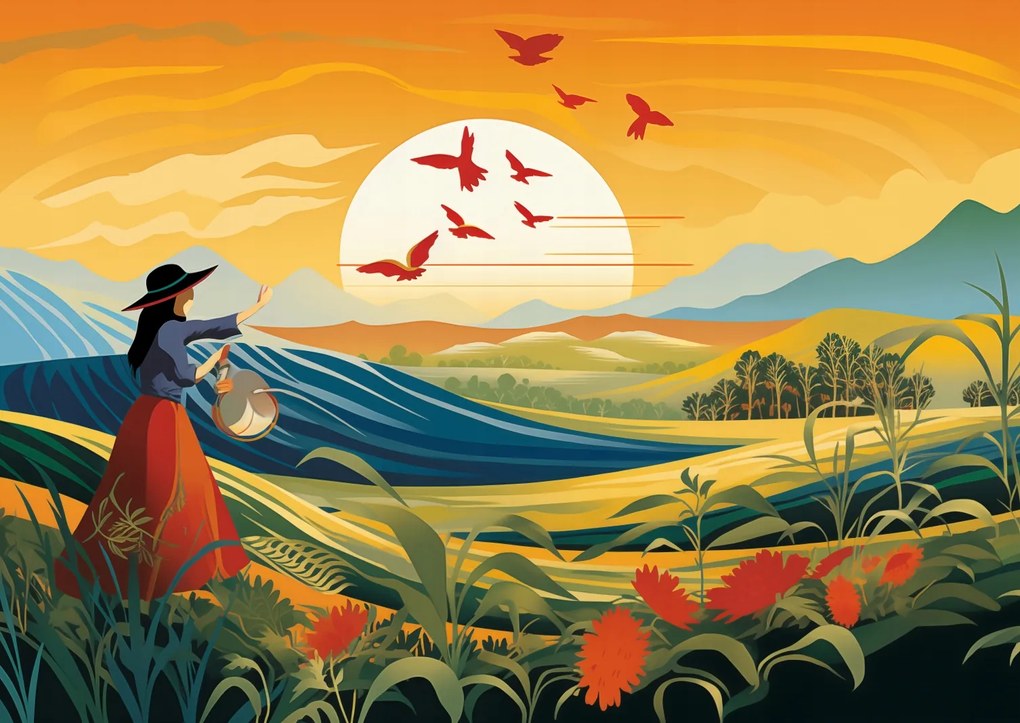 Poszter 84x59,5cm A vidéki élet egyszerűsége