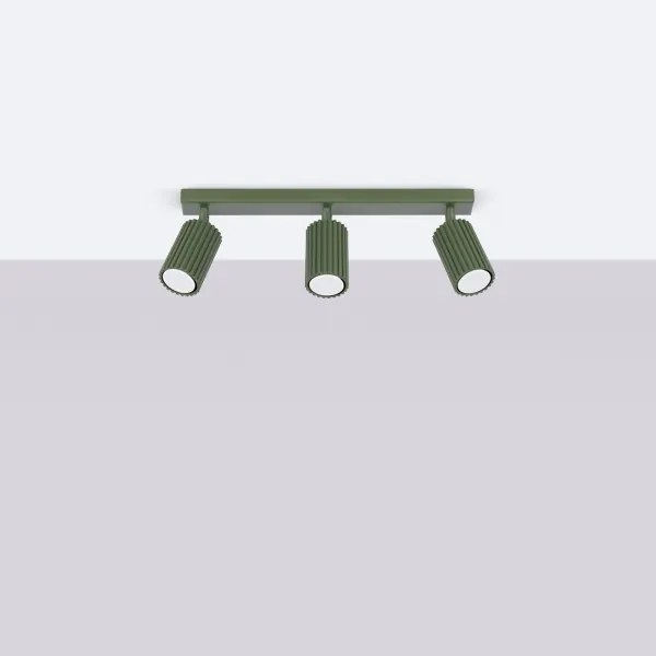 Sollux SL.1619 - Spotlámpa KARBON 3xGU10/10W/230V zöld