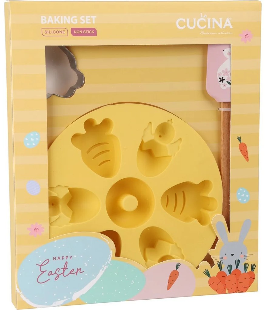 La Cucina húsvéti sütő szett 3 db, sárga
