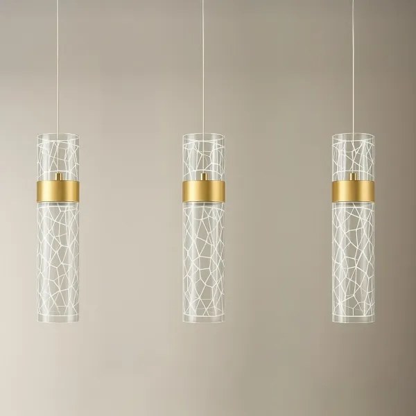 Kábeles LED csillár LAGOS LED/24W/230V aranyszínű