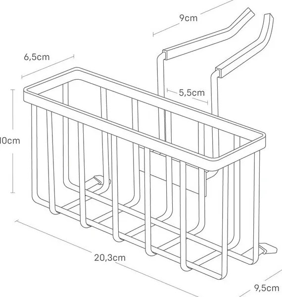 Függő fém szivacstartó – YAMAZAKI