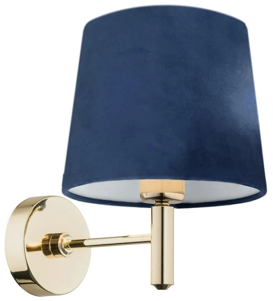 Argon 4348 - Fali lámpa PONTE 1xE27/15W/230V kék/sárgaréz