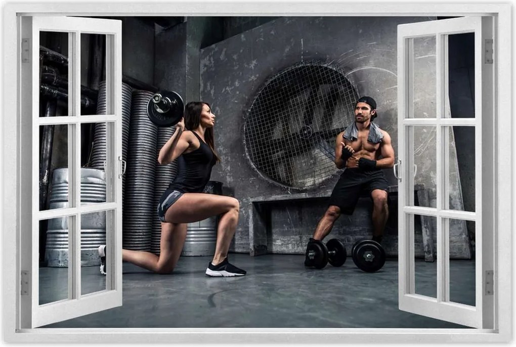 Poszterek 120x80 Illegális edzőterem Garázs