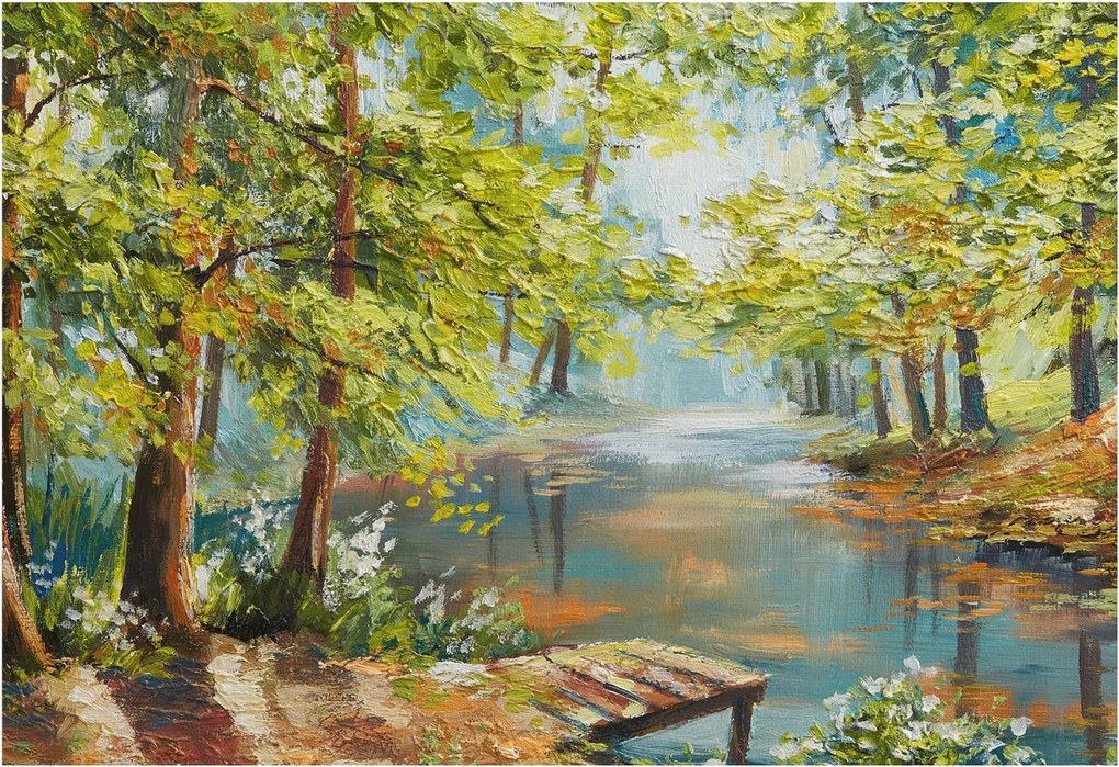 Fotótapéta Flizelin Design Divatos Erdélyi tó 152x104 Ragasztó