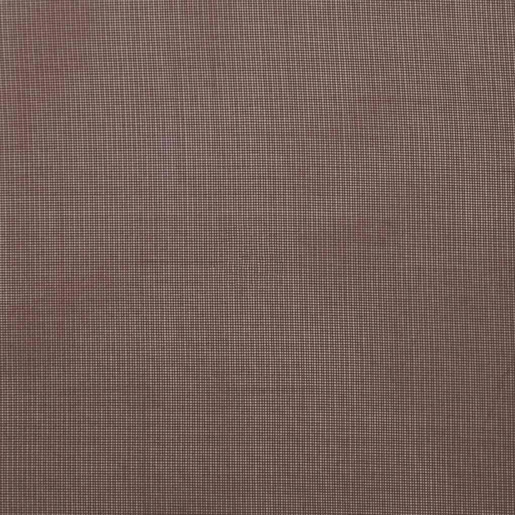 2 db barna fátyolfüggönyök fülecske tetejével 140x260 cm