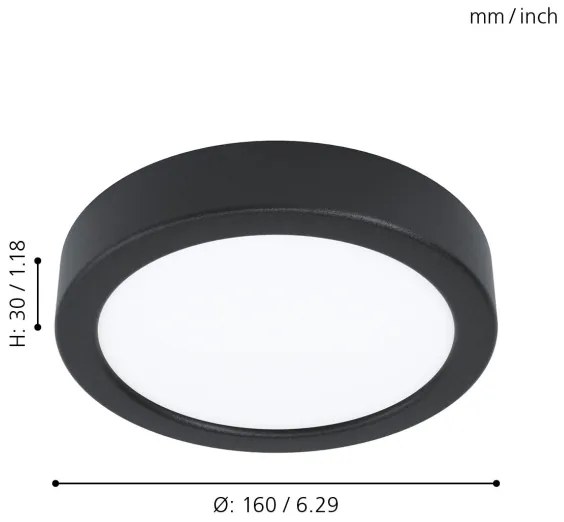 Eglo 99233 - LED mennyezeti lámpatest FUEVA 5 LED/10,5W/230V
